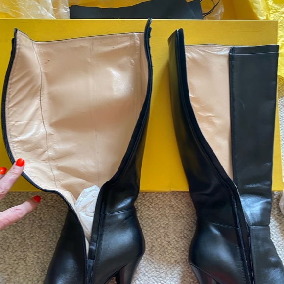 Fendi Stivale Vitello cap toe boots black size 40 - Picture 6 of 15